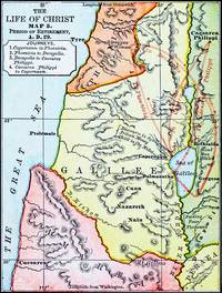 The Life of Jesus, Map 5: Journeys Outside Galilee